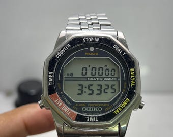 Vintage Seiko Silverwave A829-6040 'rotocall Astronaut' NASA
