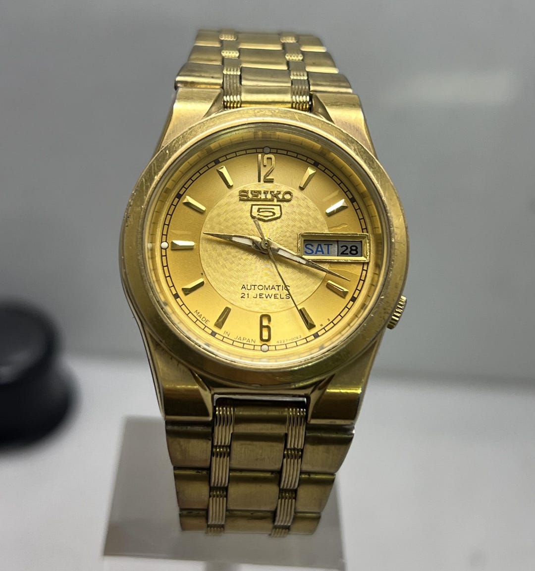 Vintage Seiko 4227-00C0 Automatic 21 Jewels Analog Japan Unisex