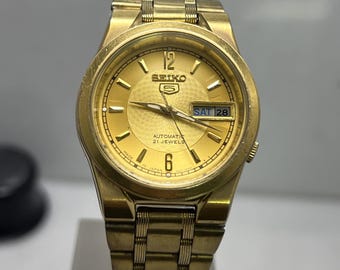 Reloj de pulsera unisex automático Seiko 4227-00C0 de 21 joyas, fabricado en Japón.