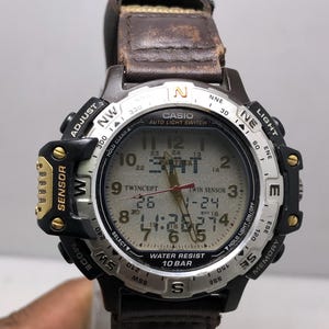 Vintage Casio Protrek 1375 PRT-50 Sensor Ana-Digital Quartz Japan Herrarmbandsur
