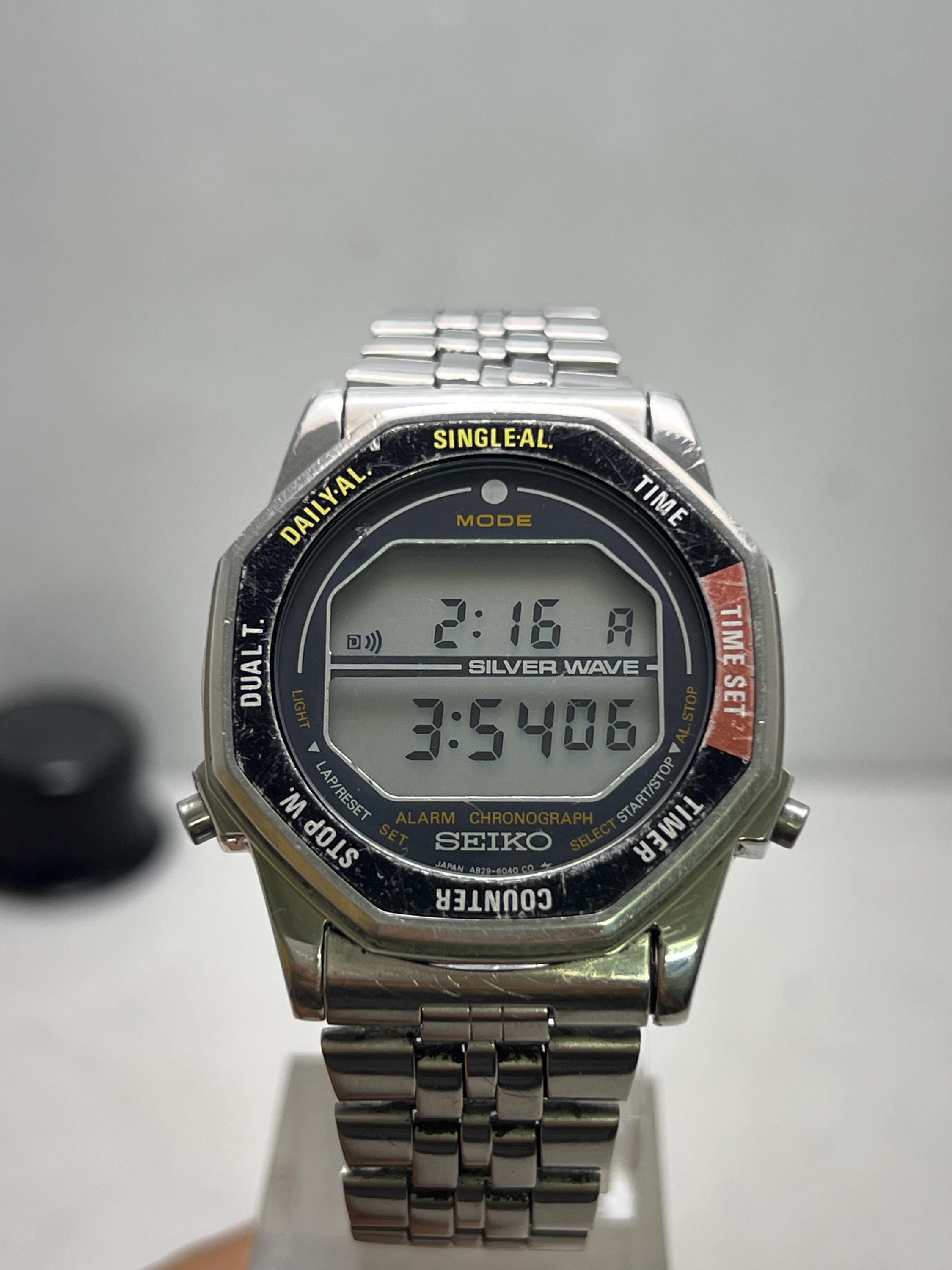 Vintage Seiko Silverwave A829-6040 'rotocall Astronaut' NASA