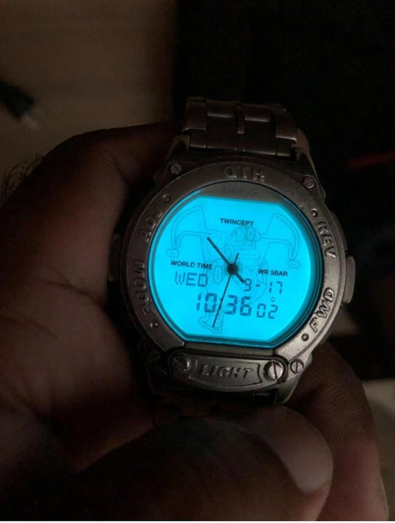 Vintage Casio Data Bank 1790 ABX-60 Twincept World Time Ana-digi