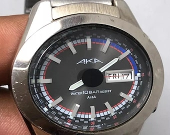 Vintage Alba AKA V743-5A10 Muti Dial Quartz Men's Wristwatch - Etsy
