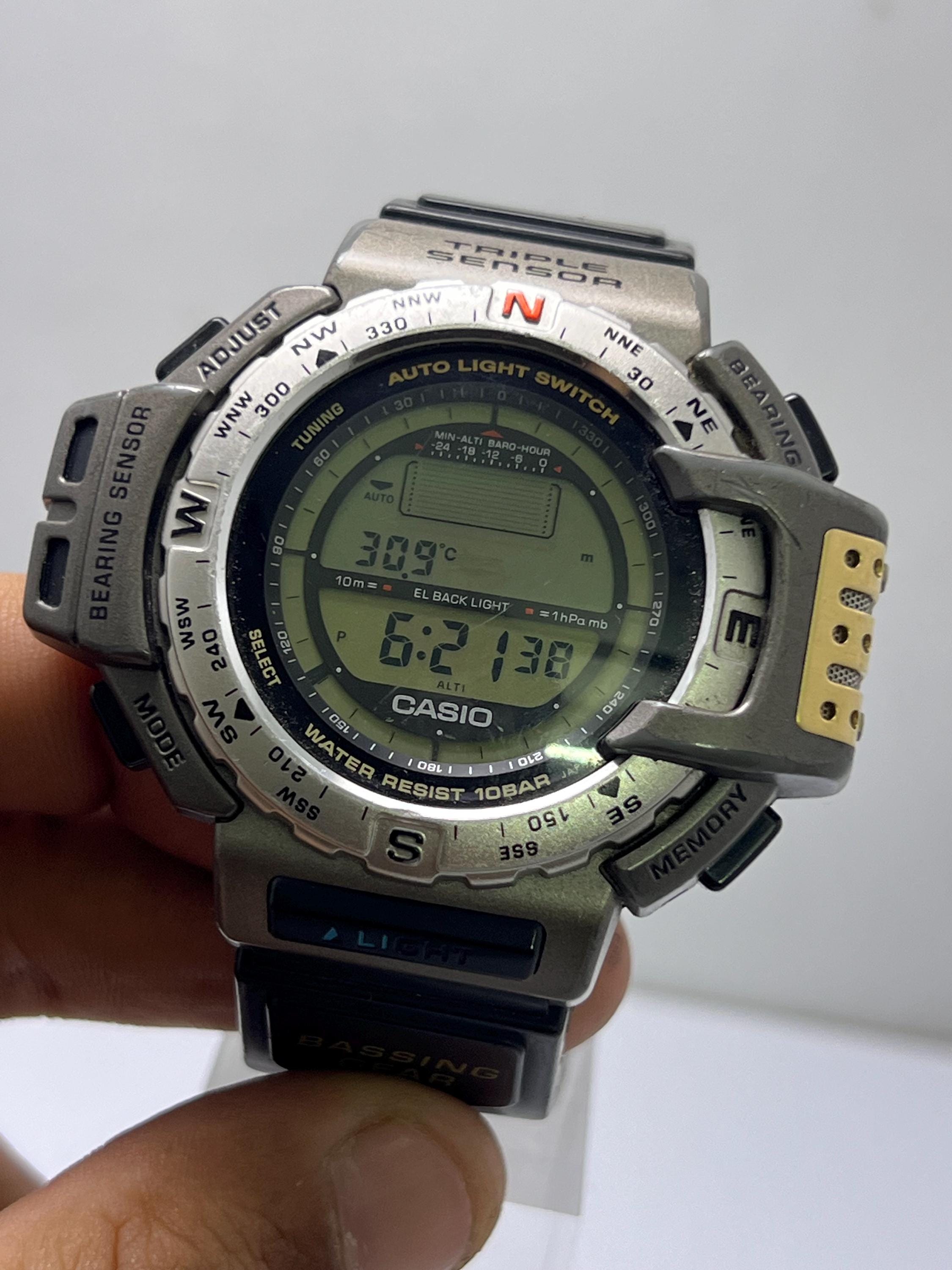 Vintage Casio Protrek 1471 PRT-40 Bassing Gear Triple Sensor