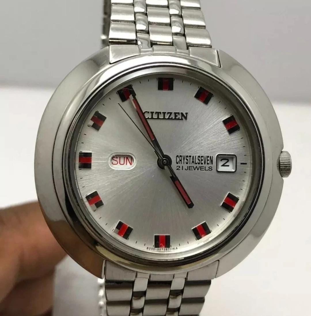 Vintage Citizen Crystal Seven 8200-9042984 Automatic 21 Jewels