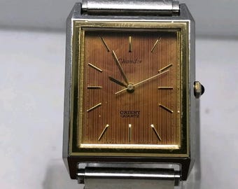 Vintage Orient Chandor C25012-40 Quartz Linen Dial Unisex 26mm X