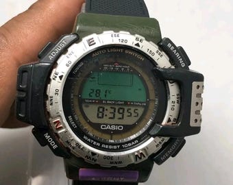 Vintage Casio Protrek 1471 PRT-40 Triple Sensor Digital Quartz