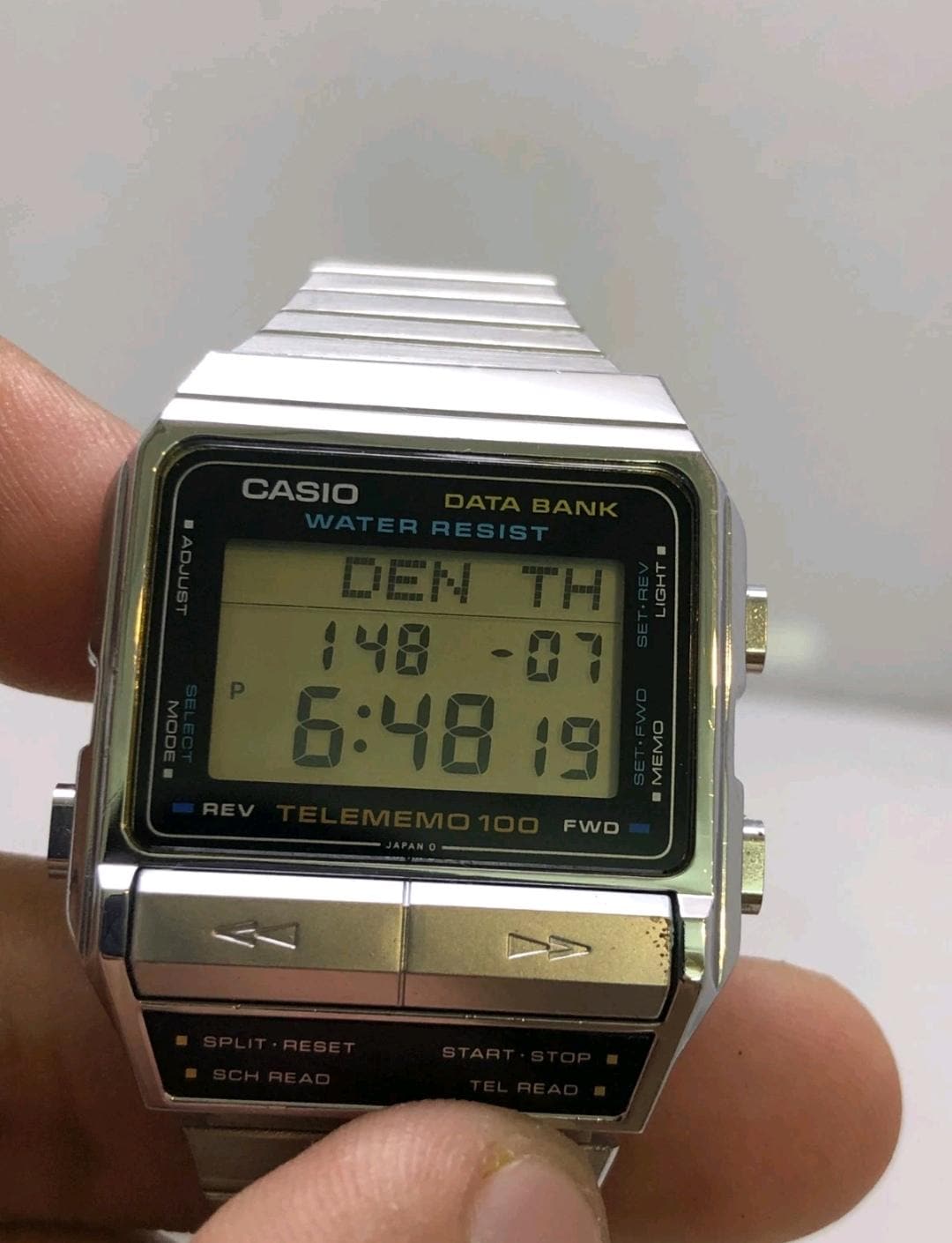 Vintage Casio Data Bank 696 DBX-110 World Time Telememo 100