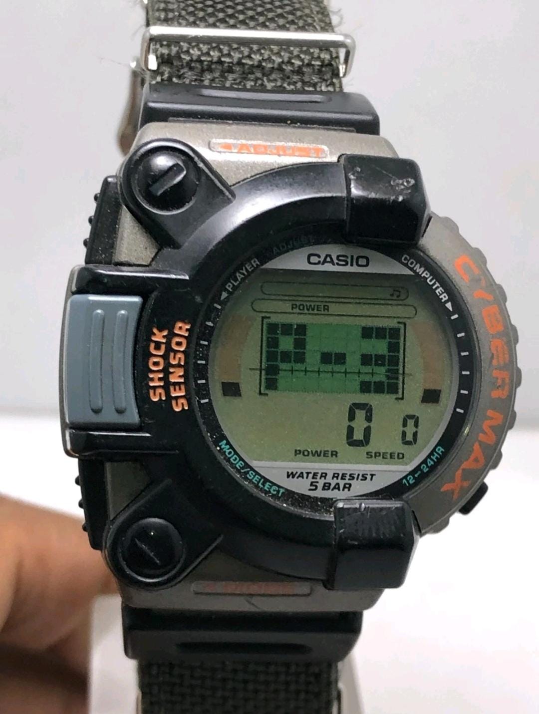 Vintage Casio G-shock 1456 JG-300 Cyber Max Sensors Digital Quartz
