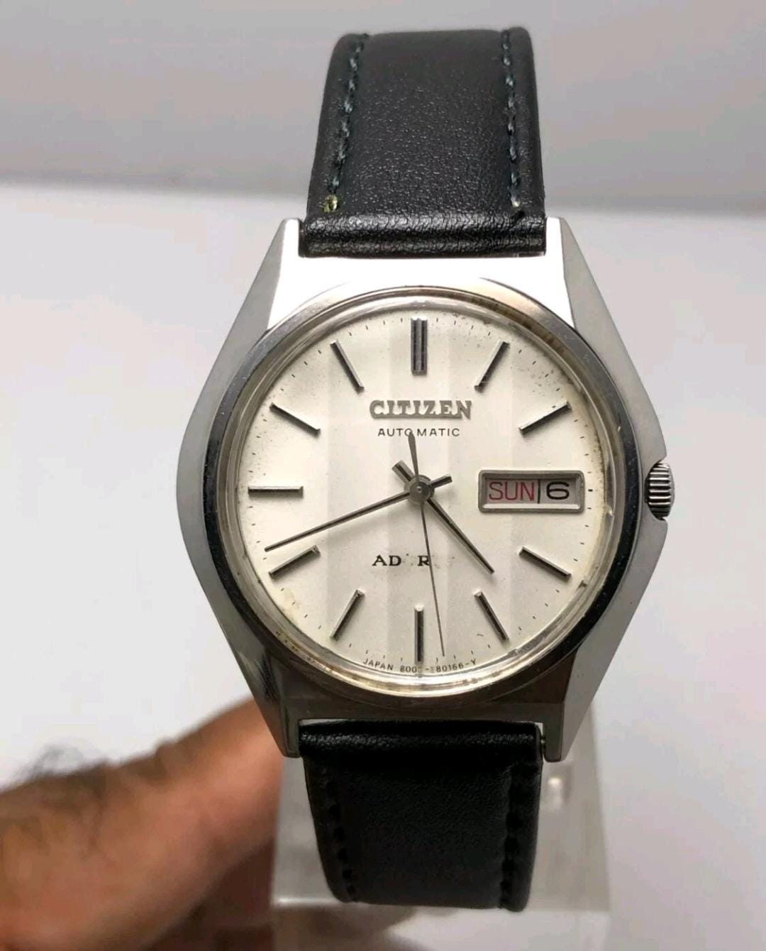CITIZEN ADOREX アナログ時計 2点セット売り。 Vintage Citizen Adorex 4-380231Y Automatic White Dial Japan Men's
