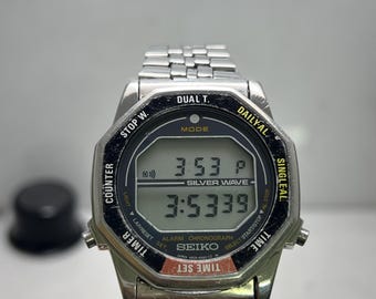 Vintage Seiko Silverwave A829-6040 'rotocall Astronaut' NASA