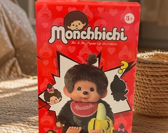 Monkey plush keychain Monchichi blind bx