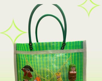 Bolso tote El Chavo &friends inspirado en el color verde