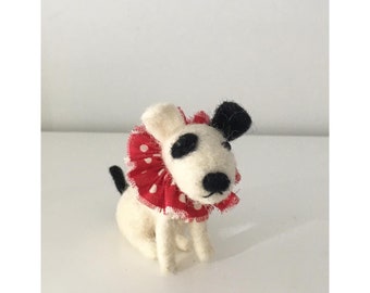 Scale 1:12. Circus dog French Bulldog on the cart