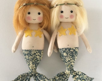 Mermaid Rag Doll Sewing Pattern (PDF Download)