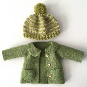 Coat and hat pattern for doll, coat and hat patten for Lybo doll