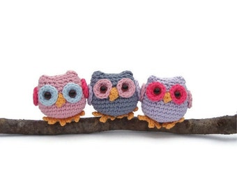 Crochet owl pattern pdf, tiny owl amigurumi crochet pattern