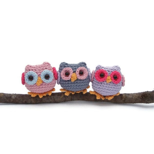 Crochet owl pattern pdf, tiny owl amigurumi crochet pattern