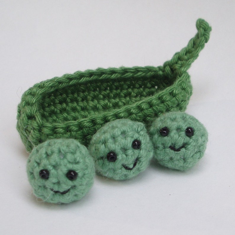 Crochet Peas in a Pod Pattern Peas in a Pod Amigurumi Pdf Etsy