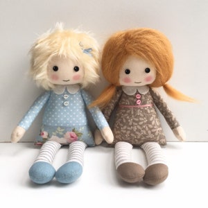 Rag Doll Pattern PDF, cloth doll pattern, make your own rag doll