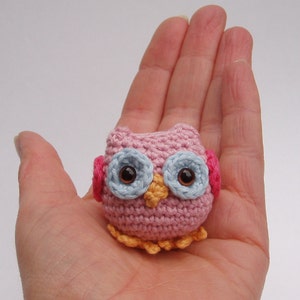 Crochet owl pattern pdf, tiny owl amigurumi crochet pattern image 2