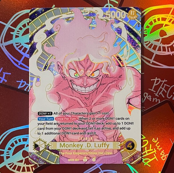 PB Luffy (OP09-061) - OPTCG Custom Leader (foil Textured Proxy) - Etsy