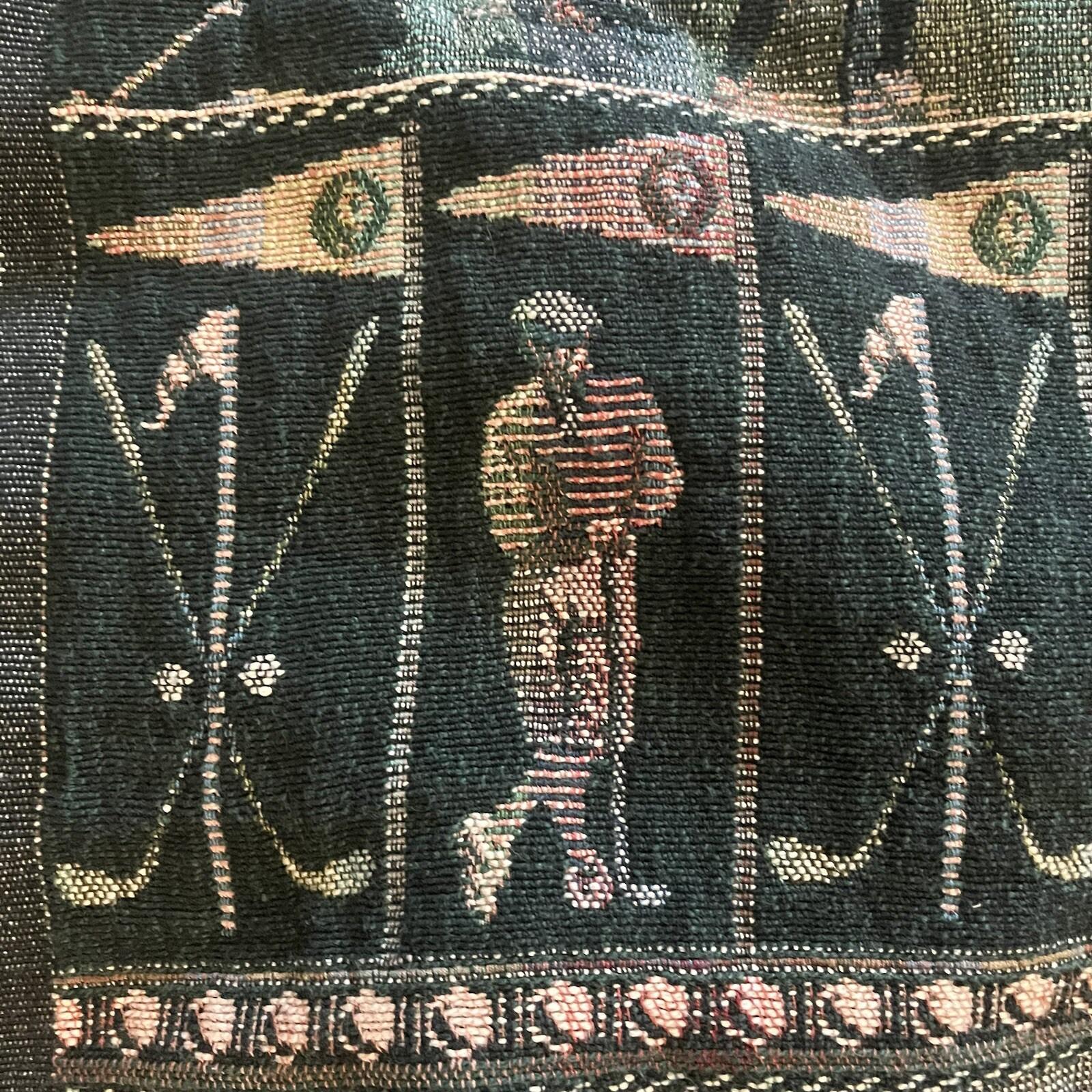 Goodwin Weavers vintage ブランケット ラグ USA製 Vintage 90s Goodwin Weavers Throw Blanket 64x48” Tapestry