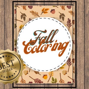 Fall Coloring Pages - Digital Downloads
