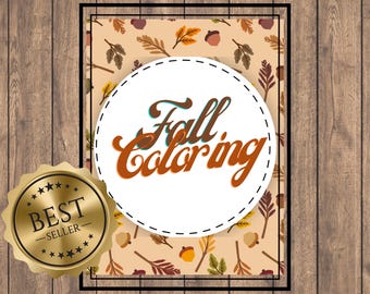 Fall Coloring Pages - Digital Downloads