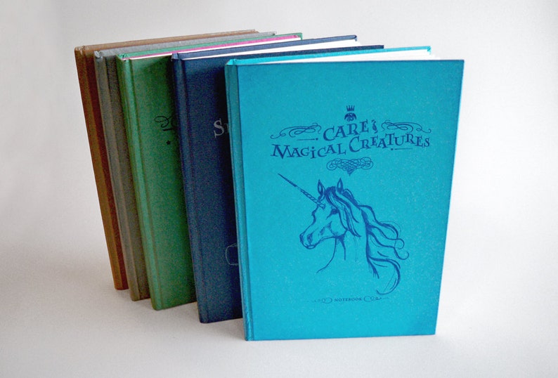 Care of Magical Creatures Unicorn Notebook Etsy