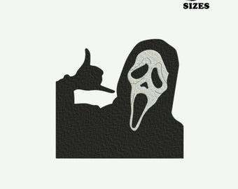 Cara de fantasma de terror con pose de "Llámame" / Descarga instantánea