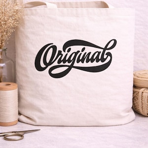 Motif de broderie script original, fichier machine slogan rétro, fichier de point de mode moderne vintage