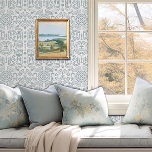 Topiary Garden Wall Stencil