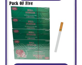 tobacco for cigarette tubes Roxwell Menthol King Size  1000 Count (5 Boxes x 200)  Empty Filter Tubes 84mm with Menthol Filters  King Size Menthol Tubes Compatible with Standard Tube Filling Machines : Health & Household Buy 4 Aces Tubes King