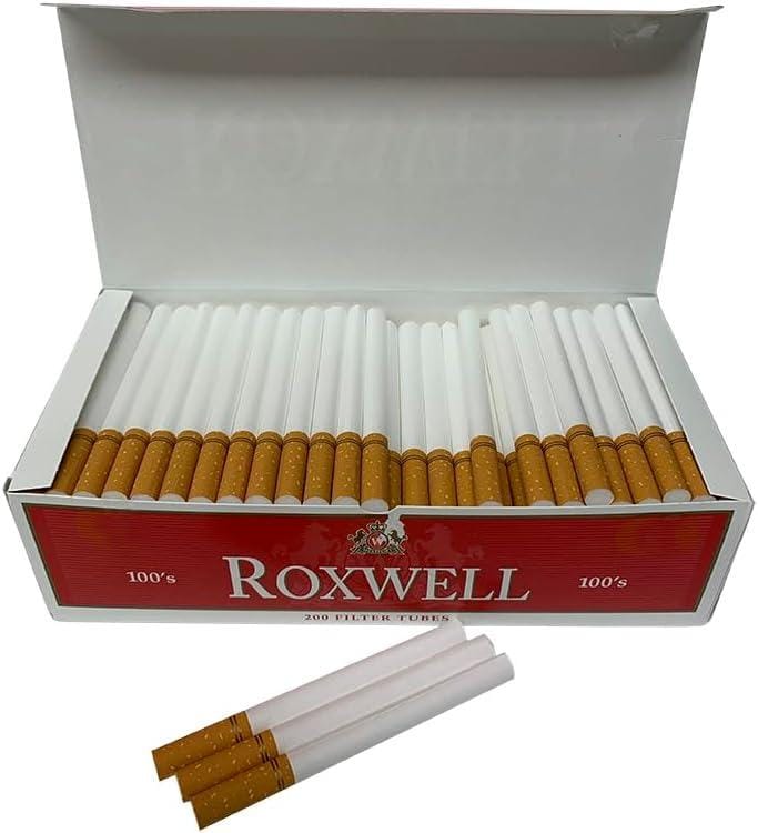 cigarette tubes Roxwell Red 100s Cigarette Tubes | DIY Rolling, 1000 Count