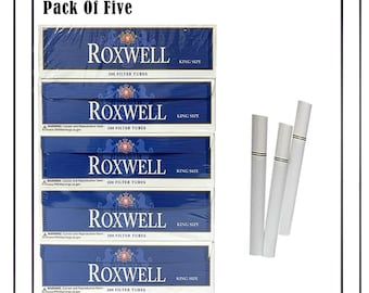 Roxwell Red 100s Cigarette Tubes | DIY Rolling, 1000 Count