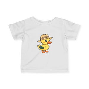 Adorable Duck Safari Infant T-Shirt, Cute Baby Tee, Toddler Gift, Animal Theme Outfit, Summer Apparel, Baby Shower Present
