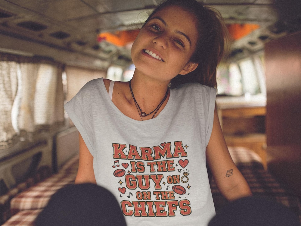 Karma Women'S Crop Tee, Football Fan Shirt, Crop Top, Casual Sportswear, Gift For Game Day, Swift Fans Coolprintshirt