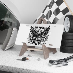 Air Force Mom License Plate: Custom Military Pride Car Decor