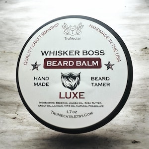 Bristle Boss Beard Balm | Natural Conditioning, Mustache and Beard Conditioner