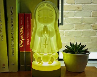 Our Lady of Fatima LED Light-Up Statue