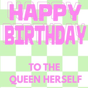 carte d'anniversaire de la reine | Téléchargement numérique | Carte d'anniversaire féministe drôle pour elle | VOUS TUEZ | Carte de voeux imprimable