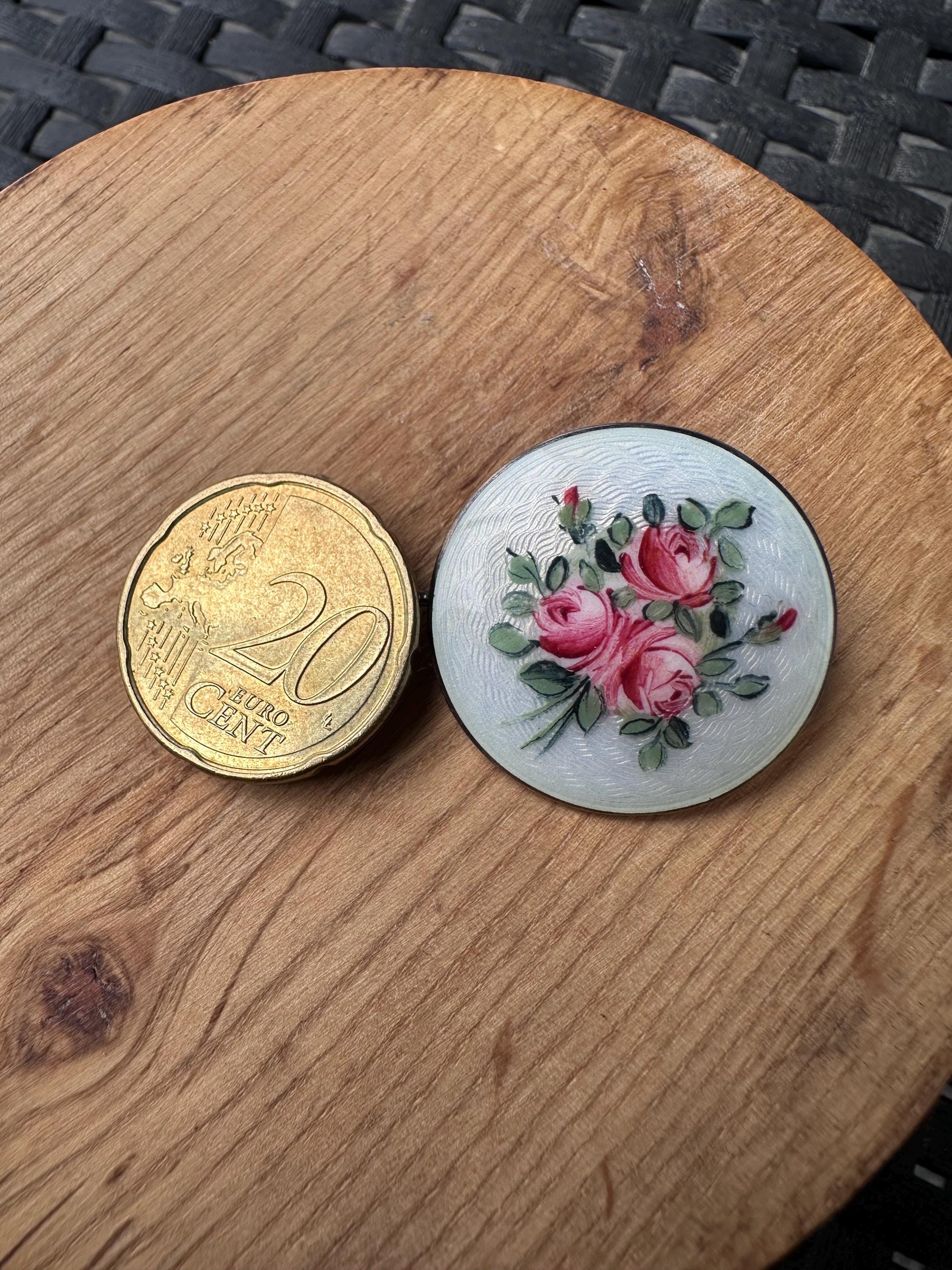 ヴィンテージ アクセル ホルムセン スターリング シルバー エナメル 