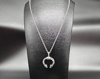 Kalevala Koru “Elk” Necklace – Sterling Silver 925, 50cm Chain, Vintage Finnish Jewelry