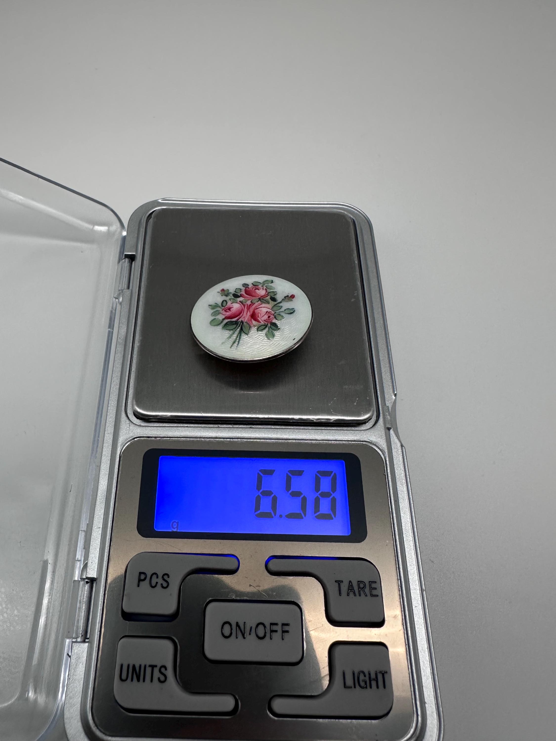 ヴィンテージ アクセル ホルムセン スターリング シルバー エナメル 
