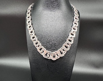 Vintage Graduated Bismarck Necklace | 46 cm| 925 Sterling Silver | Hallmarked | 38g |
