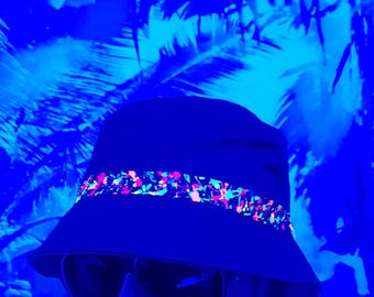 Hyperspace Fischerhut – UV-Reaktiver Festival Hut | HyperSpaceFaden