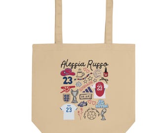 Alessia Russo - Arsenal Women & England Lionesses - Graphic Collage Eco Tote Bag