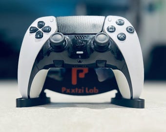 Low Profile Universal Controller Stand | PS5, PS5 Pro, Xbox & Switch Pro | Dual-Color | 3D Printed with Logo | Gaming Holder