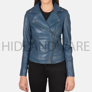 Women Leather Jacket, Handmade Real Leather Biker Jacket For ladies Custom Leather Motorcycle Jacket, Cafe Racer Leather Jacket Gift For Her